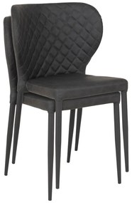 Scaune de dining gri-închis 4 buc. Pisa – House Nordic