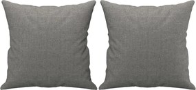 vidaXL Perne decorative, 2 buc., gri închis, 40x40 cm, textil