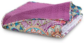 Cuvertură cu 2 fețe din microfibră DecoKing Bibi, 170 x 270 cm, roz