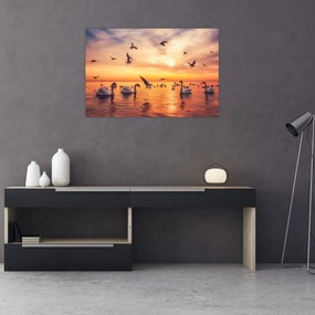 Tablou - Lebedă (90x60 cm)