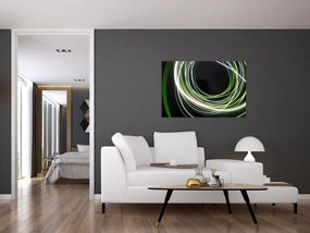 Obraz cu linii verzi (90x60 cm)