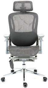 RHYTHM PRO Scaun ergonomic cu funcție Rhythm, sezut Translatie, cotiere 6D, Suport lombar ajustabil, Mesh, Gri