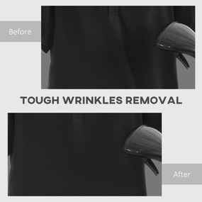 HOMCOM Aparat de Călcat Vertical cu Aburi, Fier de Călcat de 2L, Putere 1950W cu 2 Tije Portabil, 35x25x23cm | Aosom Romania