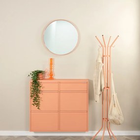 Pantofar somon cu deschidere înclinată din metal 98x86x15 cm Billy – Spinder Design