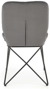 Scaun de bucaterie Kord, gri/negru