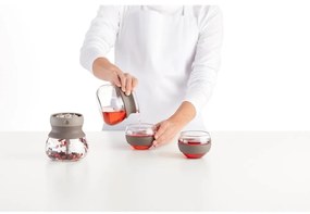 Ceainic maro deschis cu filtru din sticlă 500 ml – Lékué