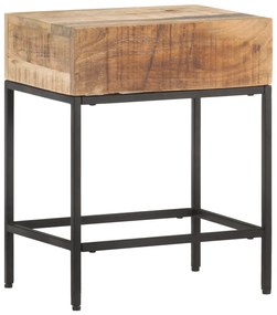 vidaXL Masă laterală, 40 x 30 x 50 cm, lemn masiv de mango nefinisat