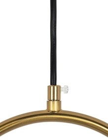 Lustra design miminalist, Metal auriu, Glob Sticla, AURELIA 50