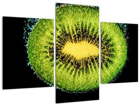 Tablou - detailu cu kiwi în apă (90x60 cm)