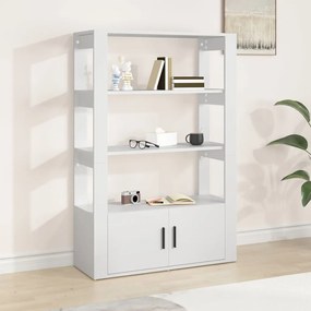 819468 vidaXL Servantă, alb, 80x30x119,5 cm, lemn prelucrat