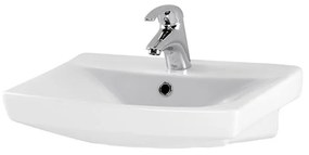 Lavoar baie suspendat alb lucios 50 cm Cersanit Carina 500x390 mm