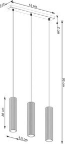 Lustră taupe din metal Gleam – Sollux