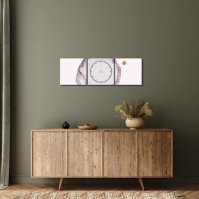 Tablou - Minimalism violet N⁰4 (cu ceas) (90x30 cm)