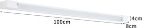 BRILAGI - Iluminare LED pentru oglindă de baie AQUA LINE, 28 W, 230 V, 100 cm, IP44, alb