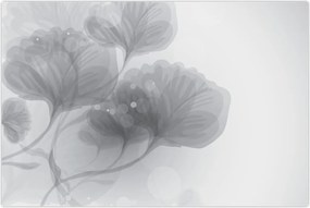 Tablou - Flori în nuanțe gri (90x60 cm)