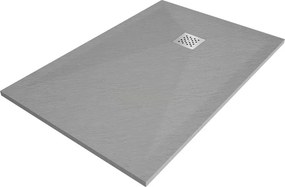 Mexen Stone+ recepție compozită dreptunghiulară 120 x 100 cm, gri-beton - 44611012