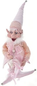 Pink Christmas Elf 40 cm