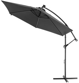 Deuba Umbrela de soare LED Mali Ø330 cm - antracit