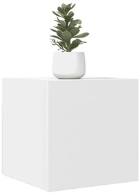 vidaXL Dulap TV montaj pe perete, alb, 30,5x30x30 cm
