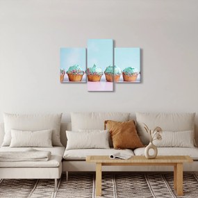 Tablou cu cupcakes (90x60 cm)