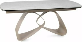 Masa extensibilă Valentino Ceramic gri deschis L120-260xl98 cm