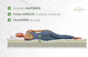 Saltea Silver Active Memory Latex 12+3+4 Green Future, 180x200 cm