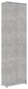 Șifonier de hol, gri beton, 55x25x189 cm, pal