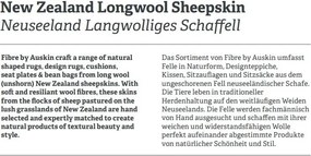 Covor din blana de oaie Noua Zeelanda, LW Sexto Standard 180x162cm