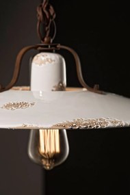 Pendul design retro realizat manual din ceramica COUNTRY, 30cm
