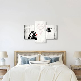 Tablou - Desen de telefon în stilul lui Banksy (90x60 cm)