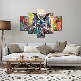 Tablou - Pictură de o bufniță (150x105 cm)
