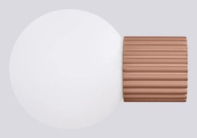 Aplică de perete maro deschis ø 12 cm Orbital – Sollux