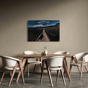 Tablou drumul de lemn în amurg (90x60 cm)