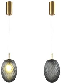 Lustră pe cablu 1xE14/25W/230V gri pr. 15 cm