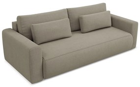 Canapea maro deschis extensibilă/cu spațiu de depozitare 238 cm Kapua – Makamii