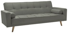 Canapea extensibila gri masliniu NESTOR VELVET