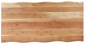 Masa cu muchii naturale, 140 x 60 x 75 cm, lemn masiv de acacia 1, 140 x 60 x 75 cm