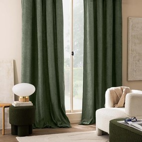 Draperie verde din material bouclé 140x260 cm Winona – douceur d'intérieur