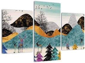 Tablou fgrafic cu cebi (90x60 cm)