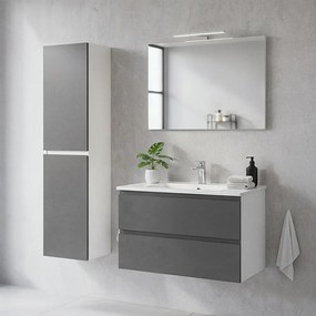 Dulap lateral Vario Forte 35 alb-antracit