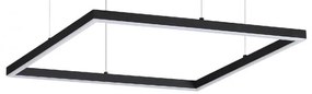 Lustra LED design modern geometric ORACLE SLIM SP D050 SQUARE 3000K ON-OFF BK