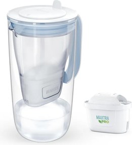Cana filtranta apa Brita Maxtra PRO, 2,5 l, Indicator LED, Sticla borosilicata, Albastru deschis