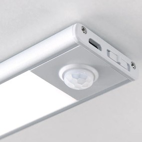 Aplica LED mobila bucatarie cu senzor NORMAN argintie
