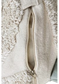 Fotoliu puf pentru copii verde deschis/crem Mr. Snail – Lorena Canals