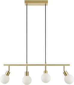 Brilliant - Lustră suspendată pe cablu JORGE 4xG9/10W/230V, alamă