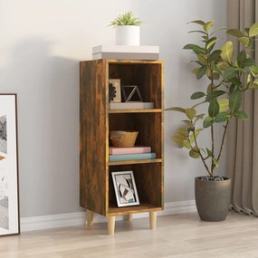 817420 vidaXL Servantă, stejar fumuriu, 34,5x32,5x90 cm, lemn compozit