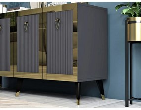 Dulap Bare Anthracite and Gold