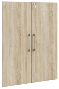 Uși pentru dulap Modulo 83,7 x 105,4 cm, încuietoare, stejar sonoma