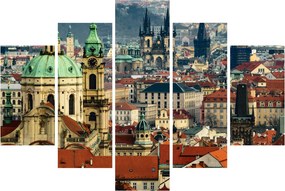 Tablou - Panorama din Praga (150x105 cm)
