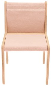 Scaun de copii roz deschis/în culoare naturală Vintage Nude – Lorena Canals
